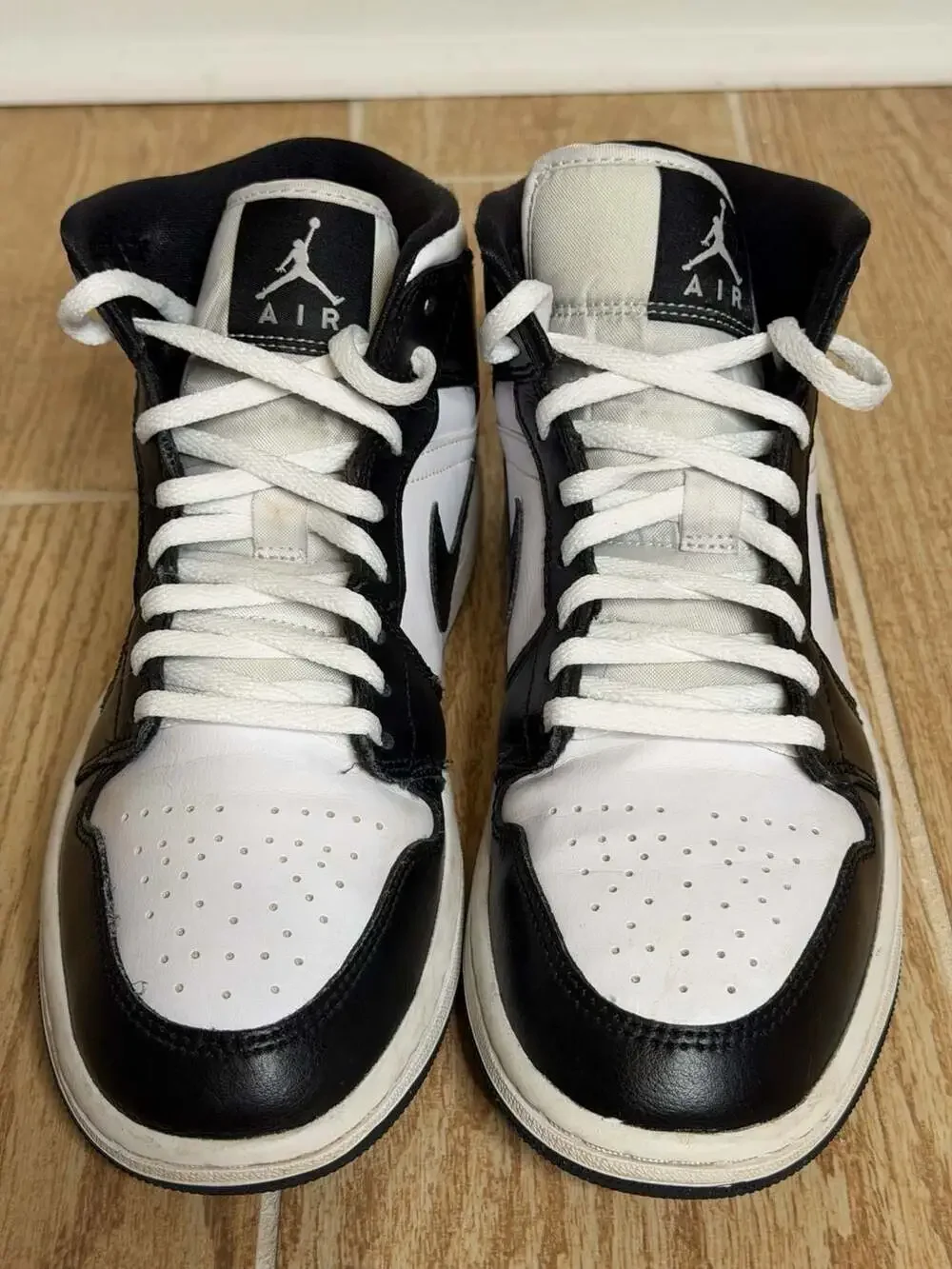 Nike Women's Air Jordan 1 Mid Panda Black/White DV0991-101 Size 8.5